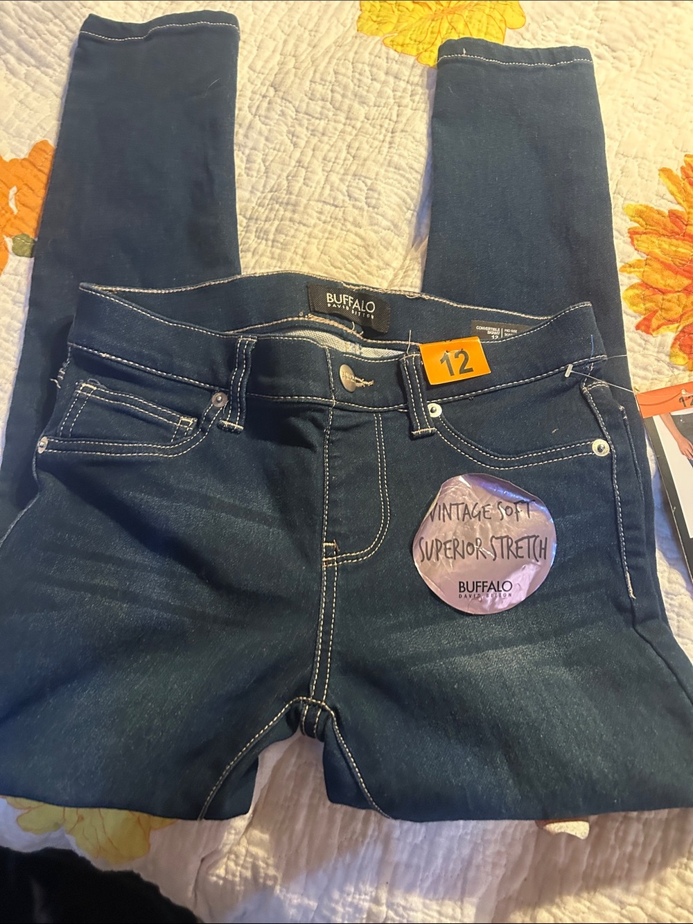 Buffalo David Bitton Dark Blue Skinny Jeans